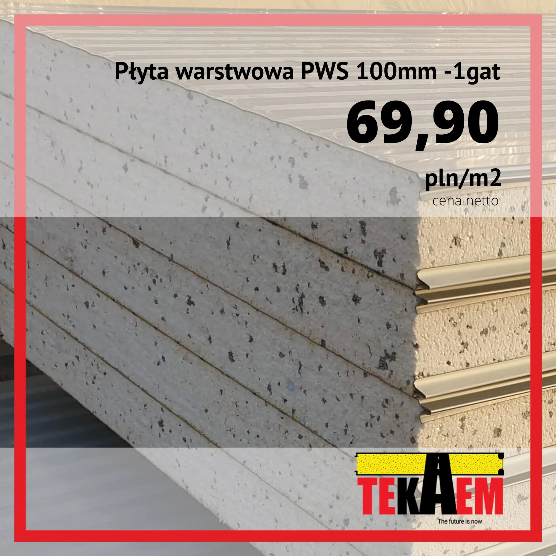 Płyty Warstwowe Styropian ścienne 100mm 1 gat