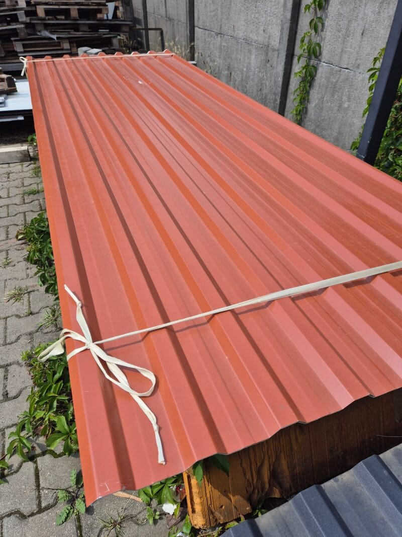 Blacha trapezowa OD RĘKI T18 CEGLASTE 2g - obrazek 2