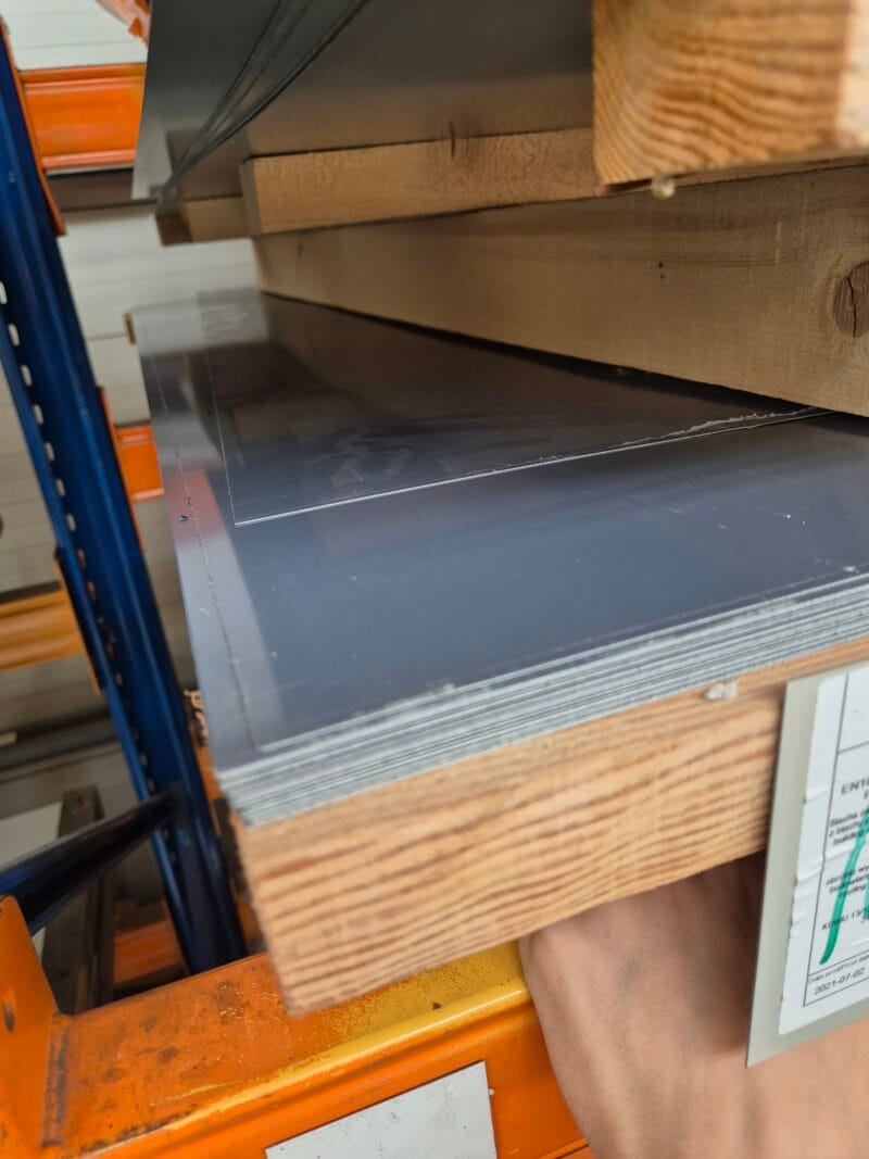 Blacha płaska grafit 7024 POŁ OD RĘKI NA MAGAZYNIE arkusze 1240x2000mm obróbkowa - obrazek 2