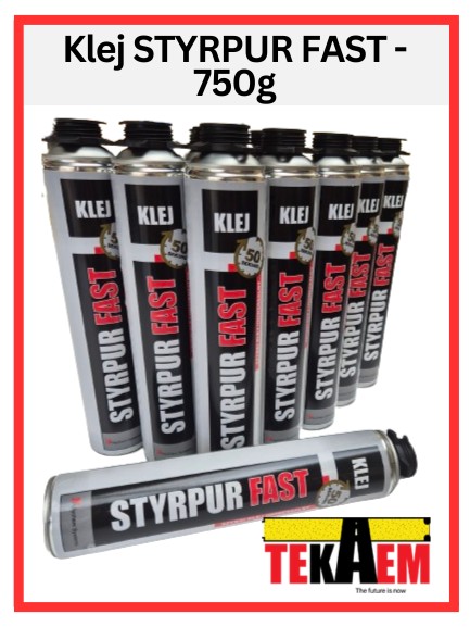 klej STYRPUR FAST 750g w 50 sekund