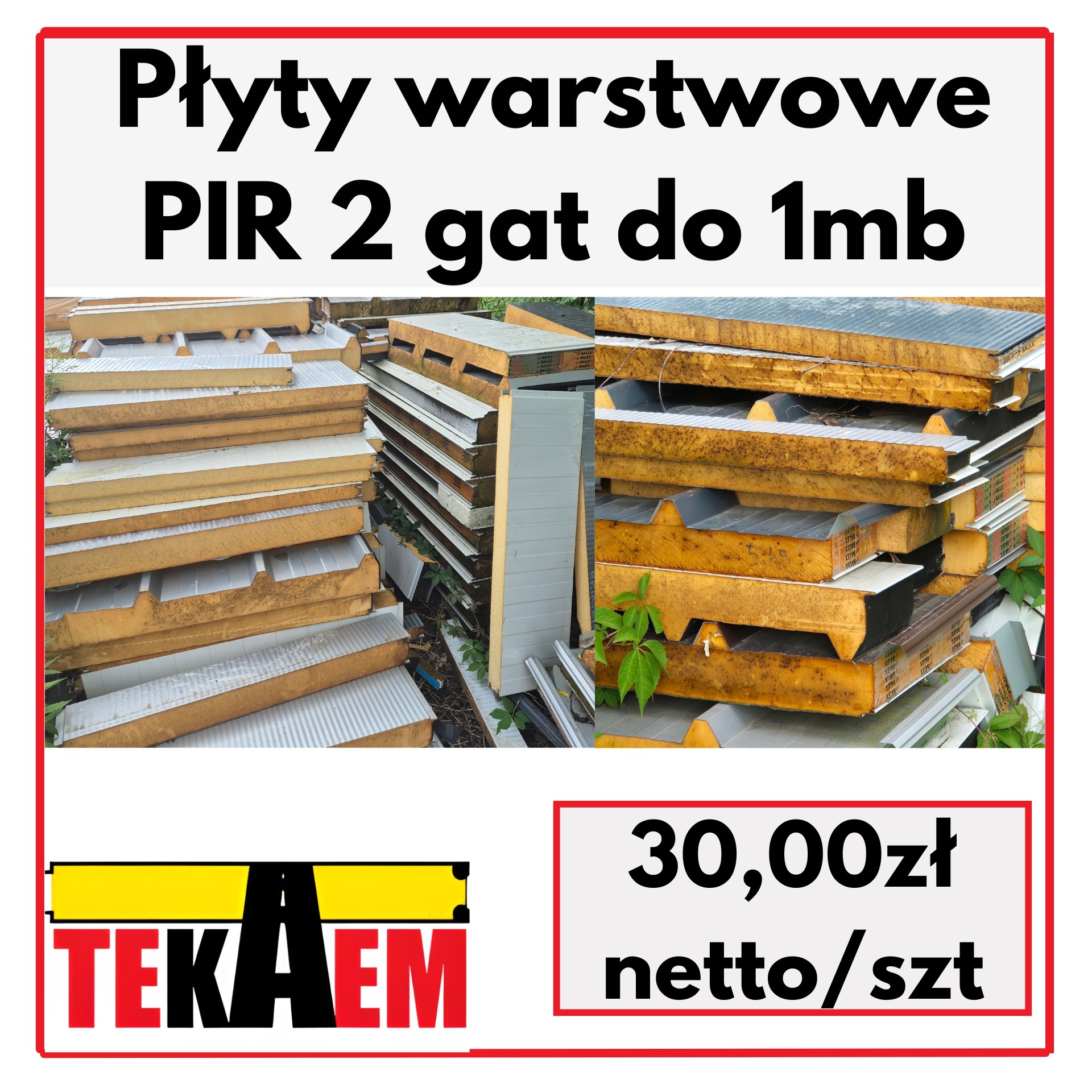 Płyty Warstwowe PIR dach 2gat