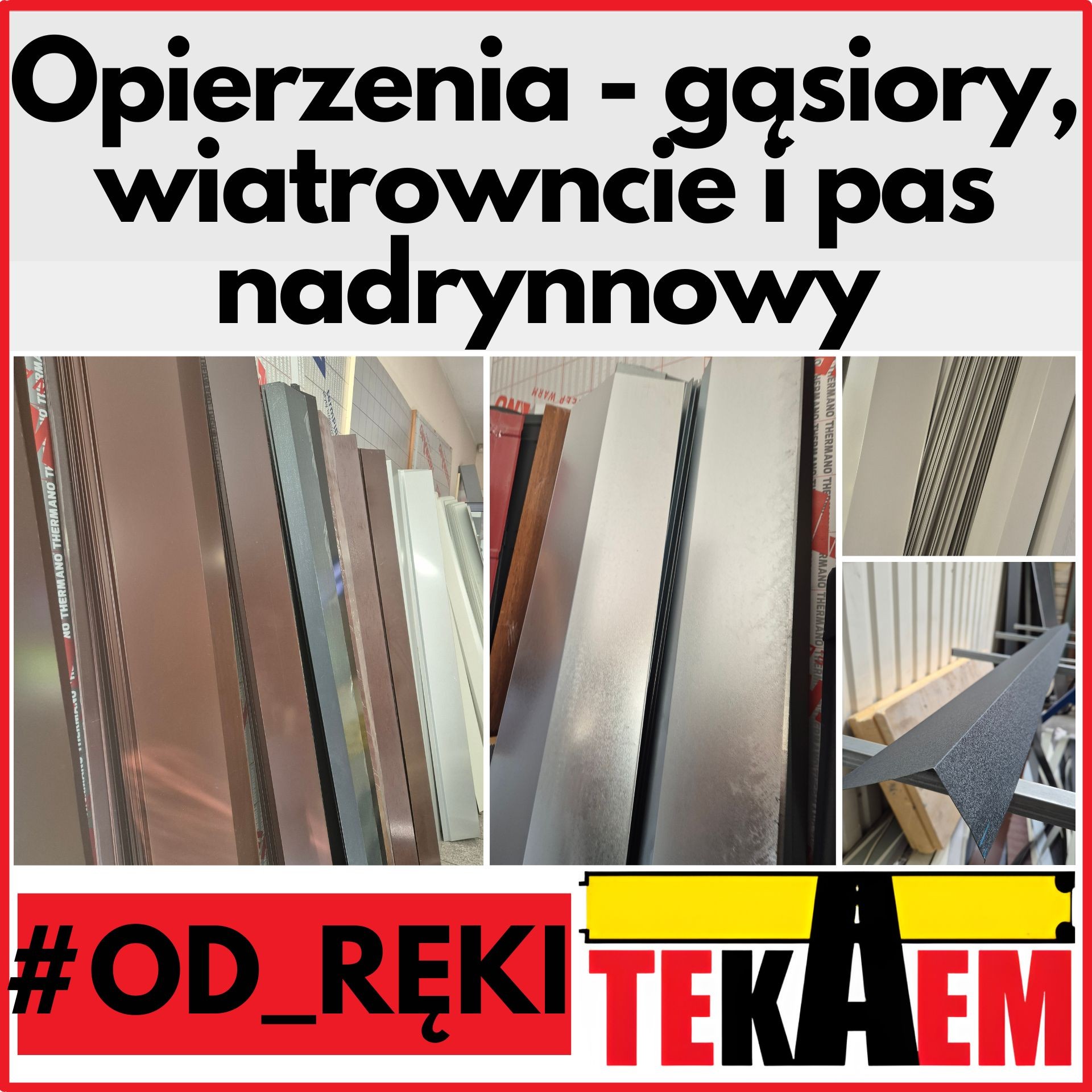 Opierzenia OD_RĘKI - gąsiory, wiatrownice, pasy nadrynnowe, wiele kolorów