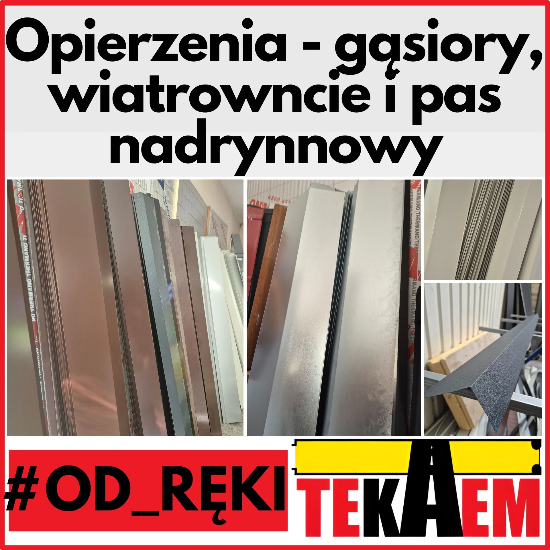 Opierzenia OD_RĘKI - gąsiory, wiatrownice, pasy nadrynnowe, wiele kolorów