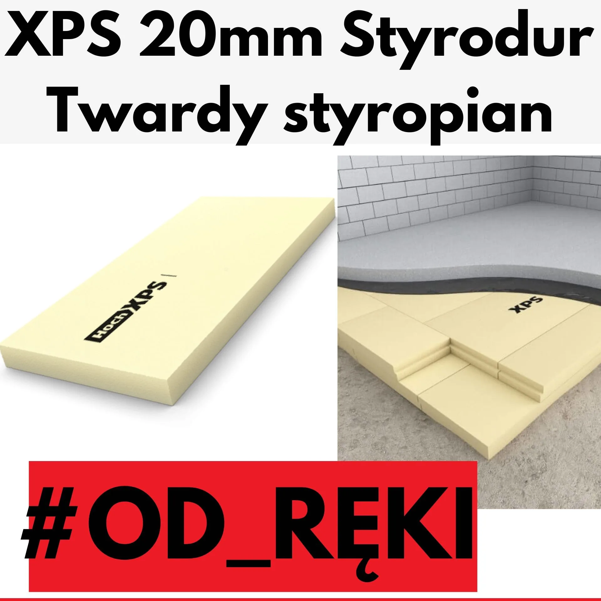 XPS 2cm Styrodur 20 mm twardy styropian XPS HOCH 300 kPa polistyren ekstrudowany