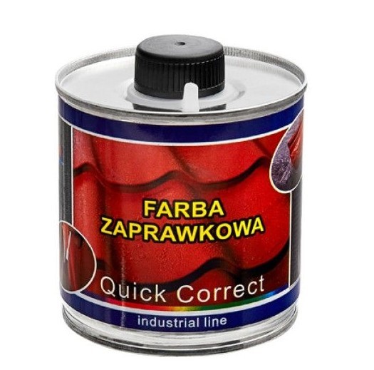 Farbka zaprawkowa RAL9007 do stali, PCV i pokryć poliuretanowych od ręki