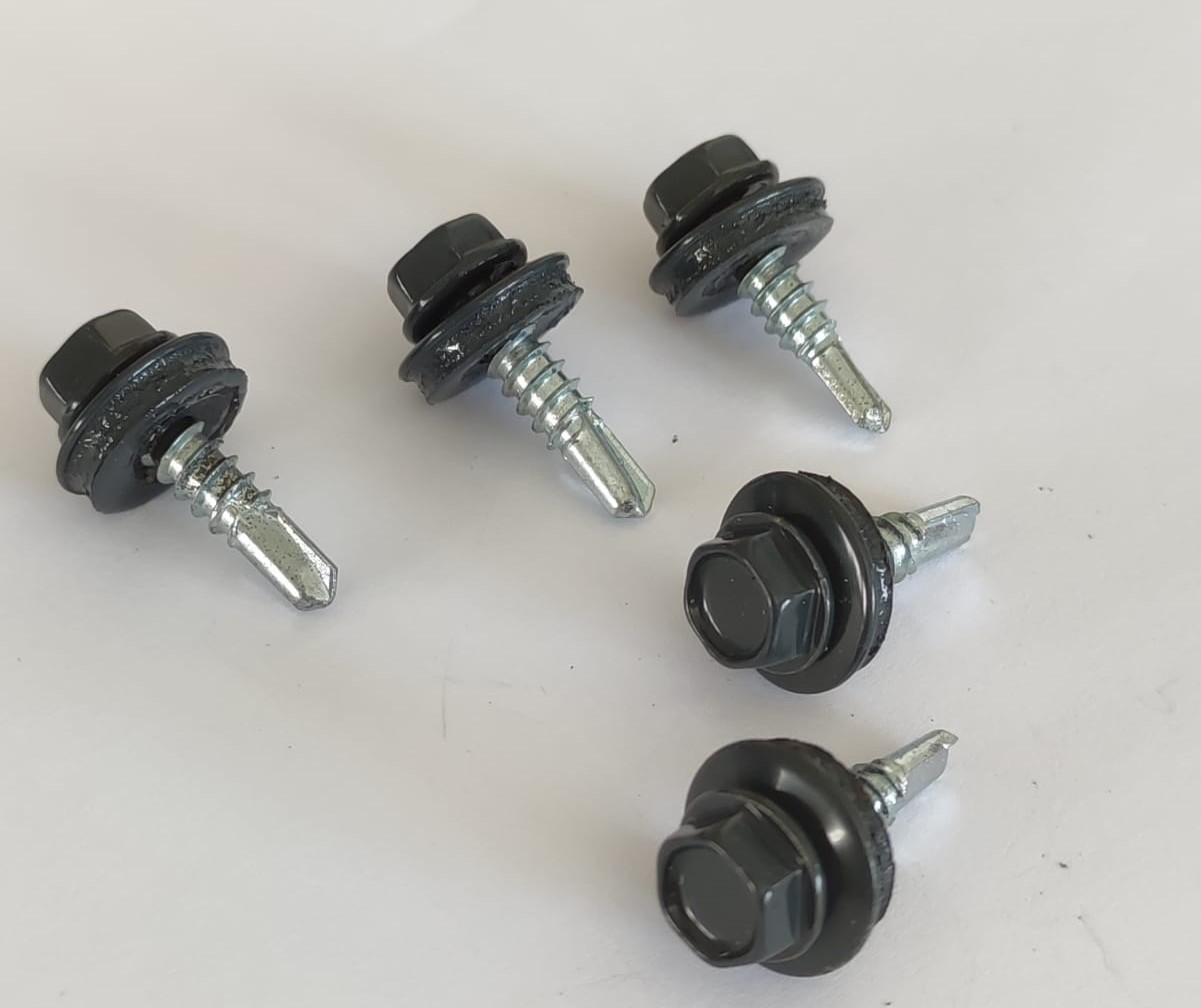 Wkręt do stali 5,5x25 RAL 7035