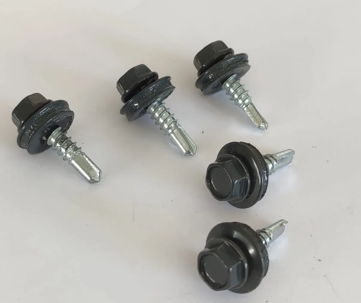 Wkręt do stali 5,5x25 RAL 7035