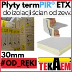TermPIR ETX OD RĘKI 30mm ETICS płyty pod tynk 1200x600mm
