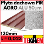 Płyty warstwowe PIR dach ALU 120mm 1 gat.