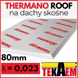 Płyty PIR Thermano ROOF 80mm Balex Metal 8cm poliizocyjanuran
