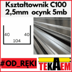 Kształtowniki ocynk profile C 100mm OD RĘKI na magazynie gr. 2,5mm