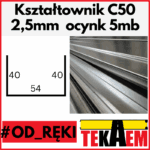 Kształtowniki ocynk profile C 50mm OD RĘKI na magazynie gr. 2,5mm