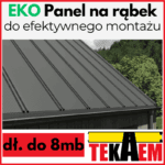 EKO Panel na rąbek OD RĘKI dachowy 1065/1102 2,5mb