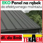 Panel dachowy EKO PT25 blacha na rąbek stojący na dach Blachodach pokrycie dachowe