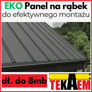 EKO Panel na rąbek OD RĘKI dachowy 1065/1102 2,5mb