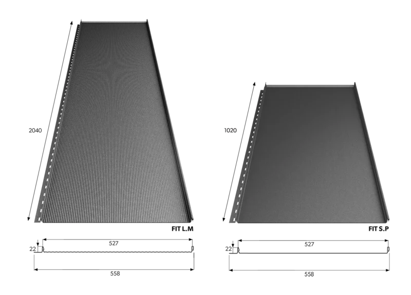 Modułowy Panel na rąbek OD RĘKI dachowy FIT dł. 1020mm - obrazek 4