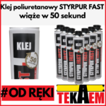 klej STYRPUR FAST 750g wiąże w 50 sekund