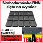 Blachodachówka cięta pod wymiar FINN na dach BP2 pokrycie dachowe dachówka z blachy