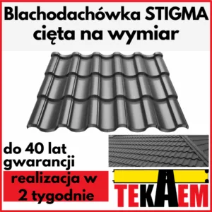 Blachodachówka STIGMA na dach BP2 pokrycie dachowe dachówka z blachy