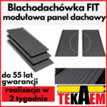 Blachodachówka modułowa FIT dachowa panel na rąbek