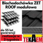 Blachodachówka modułowa ZET ROOF dachowa