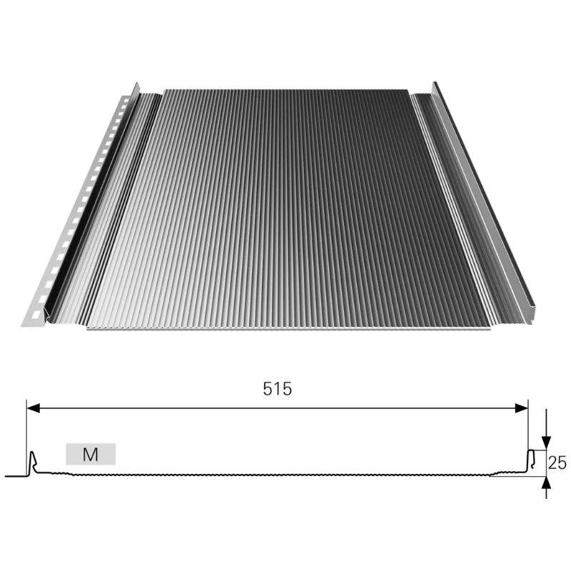 MICRO RIB [M] — panel dachowy