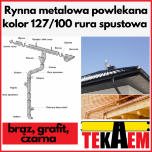 Rynna metalowa powlekana 127mm