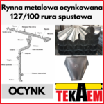Rynna metalowa ocynkowana 127mm