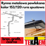 Rynna metalowa powlekana 153mm