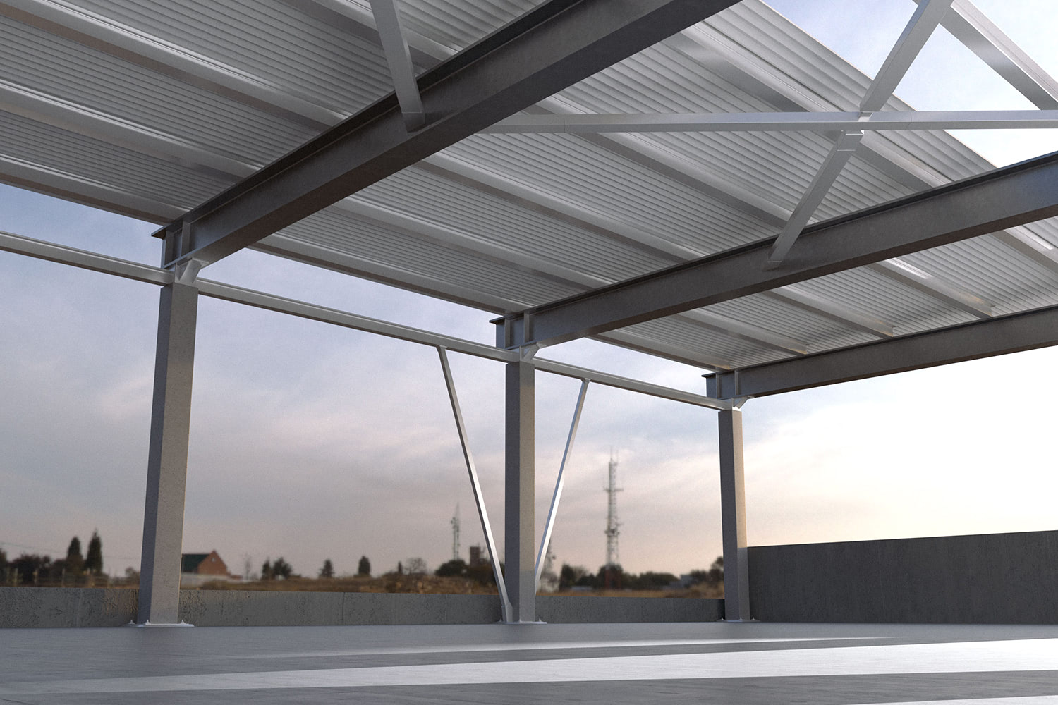 Blacha trapezowa T 153-840 BP2 blacha konstrukcyjna ocynkowana przemysłowa cięta pod wymiar - obrazek 3