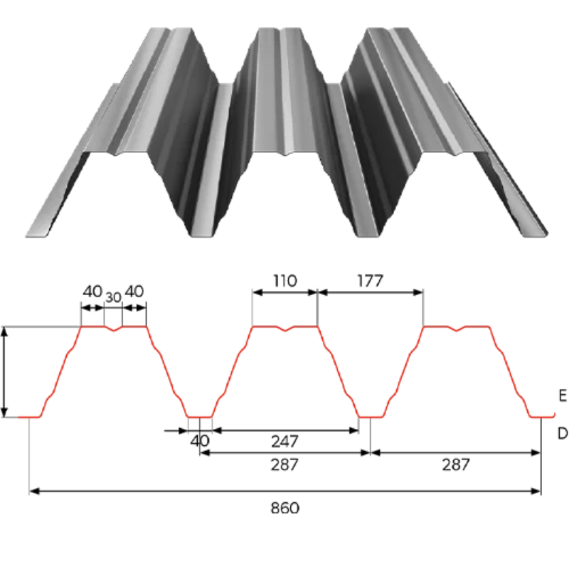 blacha trapezowa t 153-860 obraz