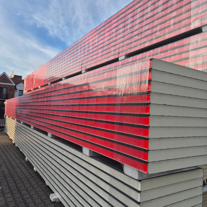 Płyta Warstwowa z rdzeniem PIR ścienna 100mm płyta obornicka 10cm na elewacje - obrazek 5