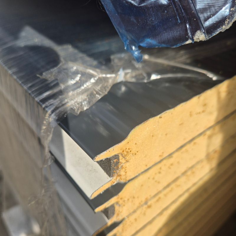 Płyta Warstwowa PIR ścienna 40mm Arcelor 4cm płyta obornicka na elewacje - obrazek 3