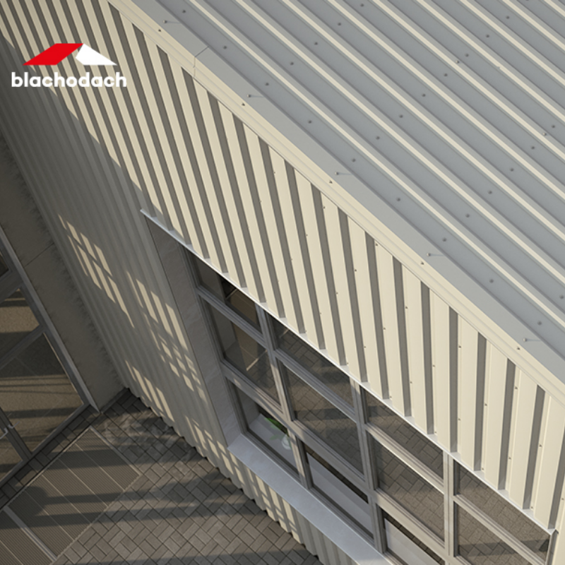 budynek pokazowy blacha trapezowa t 35