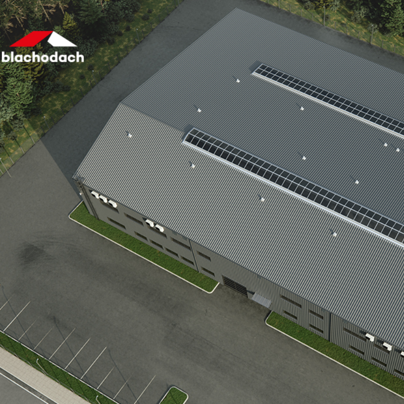 budynek pokazowy blacha trapezowa t 55 max