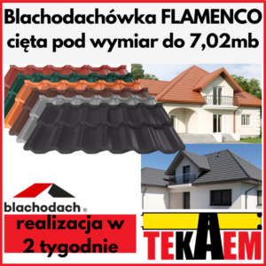 blachodachówka flamenco cięta pod wymiar