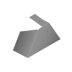 Zaślepka trapezowa do płyty warstwowej dachowej 74mm x 46mm