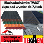 Blachodachówka cięta pod wymiar TWIST