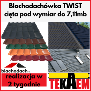 Blachodachówka cięta pod wymiar TWIST