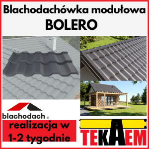 Blachodachówka modułowa BOLERO na dach blachodach pokrycie dachowe dachówka z blachy