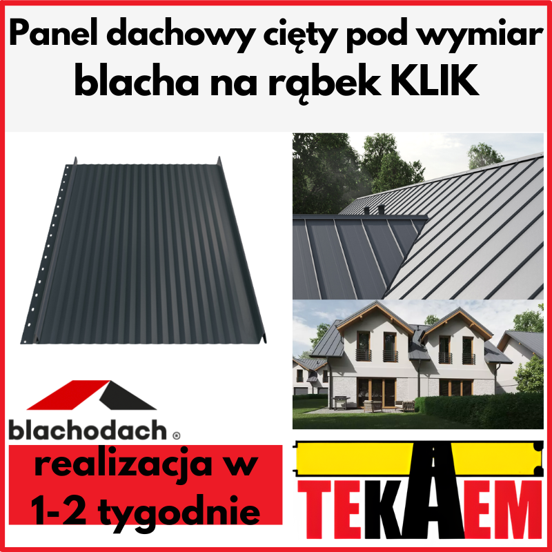 blacha na rąbek klik panel dachowy